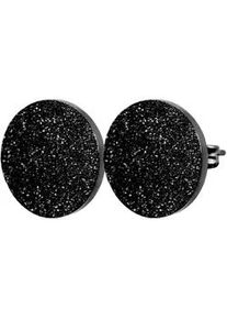 Adelia&acute;s Paar Ohrh&auml;nger ADELIA ́S "Damen Ohrringe &ndash; Ohrstecker aus Edelstahl", Damen, Gr. Damen, Edelstahl, schwarz, Ohrringe, Zum Verschenken &ndash; ideal zum Jubil&auml;um