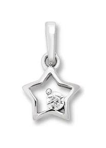 Kettenanh&auml;nger ONE ELEMENT "Zirkonia Stern Anh&auml;nger aus 925 Silber", silber, Schmuckanh&auml;nger, M&auml;dchen, Silber 925 (Sterlingsilber), Kettenanh&auml;nger, Pers&ouml;nlicher Akzent &ndash; schlicht, modern, aussagekr&auml;ftig