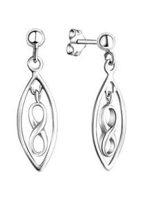 Paar Ohrstecker Firetti "Schmuck Geschenk Silber 925 Ohrringe Infinity Unendlichkeitsschleife", silberfarben, Ohrringe, Damen, Silber 925 (Sterlingsilber)