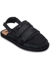 Sandale Quiksilver "River Session Mule", Herren, Gr. 14(47), schwarz, Obermaterial:Obermaterial: 65% Textil/25% Synthetik-PU/10% Rei&szlig;verschluss, Futter: 100% Synthetik-Textil, Innensohle: 100% Kork-PU, Laufsohle: 100% Schwammgummi.;, Schuhe Sandale