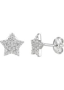 Paar Ohrstecker Celesta, wei&szlig;, Ohrringe, Damen, one-size, Silber 925 (Sterlingsilber)