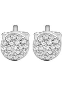 Adelia&acute;s Paar Ohrh&auml;nger ADELIA ́S "Damen Ohrringe &ndash; Ohrstecker aus 925 Silber mit Zirkonia", Damen, Gr. Damen, Silber 925 (Sterlingsilber), silber, Ohrringe, Zum Verschenken &ndash; ideal zum Jubil&auml;um