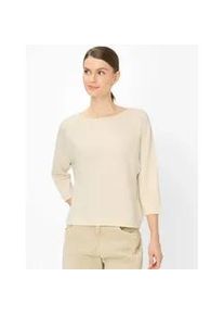 Strickpullover Brax "Style EMMA", Damen, Gr. 36, ecru, Strick, 72% Viskose, 28% Polyamid, U-Boot-Ausschnitt, Pullover Strickpullover