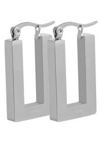 Adelia&acute;s Paar Creolen ADELIA ́S "Damen Ohrringe &ndash; Creole aus Edelstahl", Damen, Gr. Damen, Edelstahl, silber, Ohrringe, Perfekt zum Verschenken an besondere Menschen