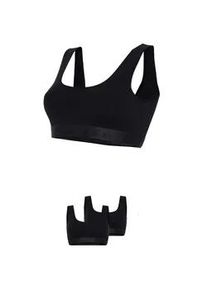 B&uuml;gelloser BH Fila, Damen, Gr. M, N-Gr, schwarz, Obermaterial: 95% Baumwolle, 5% Elasthan, BHs, elastisches Unterbrustband, Baumwollmix