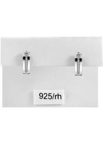 Adelia&acute;s Klappcreolen ADELIA ́S "Damen Ohrringe &ndash; Klappcreole aus 925 Silber mit Zirkonia", Damen, Gr. Damen, Silber 925 (Sterlingsilber), silber, Ohrringe Klappcreolen, Perfekt zum Verschenken an besondere Menschen