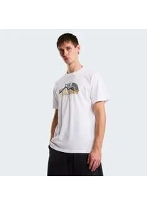 T-Shirt The North Face "M MOUNTAIN LINE REGULAR SHORT SLEEVE TEE", Herren, Gr. XXL, tnf wei&szlig;, Obermaterial: 100% Baumwolle, Shirts T-Shirt, sportlicher Stil, Kurzarm, f&uuml;r Sport und Outdoor, aus Baumwolle