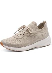 Slip-On Sneaker Tamaris, Damen, Gr. 38, creme, Lederimitat, Textil, unifarben, Schuhe, Slipper, Halbschuh in veganer Verarbeitung