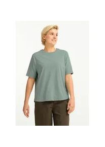 T-Shirt Jack Wolfskin "TRAVEL T W", Damen, Gr. L (42/44), gr&uuml;nzinnia, Obermaterial: 100% POLYESTER, Shirts T-Shirt