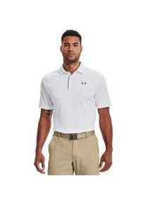 Poloshirt Under Armour "TECH POLO", Herren, Gr. XL, wei&szlig;, graphite, graphite, Obermaterial: 100% Polyester, normal, Shirts, gerader Rumpfabschluss, normale Schnittform, f&uuml;r Sportmode