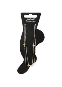 Adelia&acute;s Armband ADELIA ́S "Damen Armband &ndash; Herz aus Edelstahl 24 cm", gold, Armb&auml;nder, Damen, 24cm, Edelstahl, Armband, Zum Verschenken &ndash; ideal zum Valentinstag