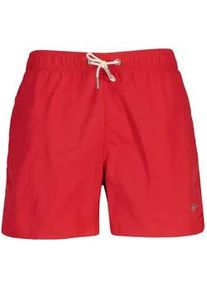 Badeshorts Gant "Badeshorts SWIM SHORTS", Herren, Gr. L, N-Gr, rot, Obermaterial: 100% Polyamid PA., Badehosen Badeshorts