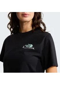 T-Shirt The North Face "W MONTE REGULAR SHORT SLEEVE TEE-GRAPHIC", Damen, Gr. XS, tnf schwarz, Obermaterial: 100% Baumwolle, Shirts T-Shirt, sportlicher Stil, f&uuml;r Sportmode und Outdoormode, aus Baumwolle
