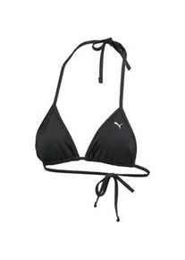 Triangel-Bikini-Top Puma "Puma SWIM WOMEN TRIANGLE TOP", Damen, Gr. XS, N-Gr, schwarz, Obermaterial: 80% Polyamid, 20% Elasthan, Bikini-Oberteile, zum Binden, Neckholder
