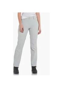 Sch&ouml;ffel Zip-away-Hose SCH&Ouml;FFEL "Pants Zip Off", Damen, Gr. 24, Normalgr&ouml;&szlig;en, grau, Oberstoff : 89% Nylon 11% Elasthan, Hosen