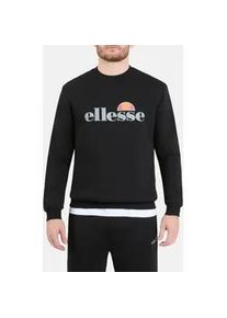 Sweatshirt Ellesse "CORVARO SWEATSHIRT", Herren, Gr. XL, schwarz, Obermaterial: 79% Polyester, 16% Viskose, 5% Elasthan, Sweatshirts Sweatshirt