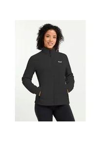 Fleecejacke Jack Wolfskin "TAUNUS 100 FZ W", Damen, Gr. XL (46), schwarz, Obermaterial: 100% Polyester. Futter: 100% Polyester, normal, Jacken Fleecejacke, Winddicht, atmungsaktiv, &Uuml;bergangsjacke