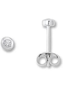 Paar Ohrh&auml;nger ONE ELEMENT "Zirkonia Zarge Ohrringe Ohrstecker aus 925 Silber", silber, Ohrringe, Damen, Damen, Silber 925 (Sterlingsilber), Zeitlos elegant &ndash; mit Liebe zum Detail gefertigt