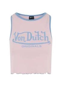 Muskelshirt Von Dutch "Von Dutch ASHLEY TOPS", Damen, Gr. XS, pink, 100% Baumwolle, bedruckt, normal, Rundhals, Shirts