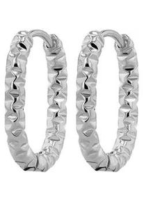 Adelia&acute;s Paar Creolen ADELIA ́S "Damen Ohrringe &ndash; Creole aus Edelstahl", Damen, Gr. Damen, Edelstahl, silber, Ohrringe, Ideal als Geschenk &ndash; dezent und elegant