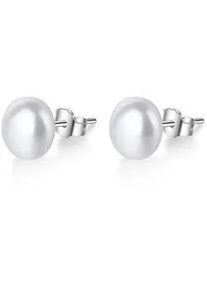 Perlenohrringe AILORIA "Ohrringe MICHIKO", silber, Ohrringe, Damen, Silber 925 (Sterlingsilber)