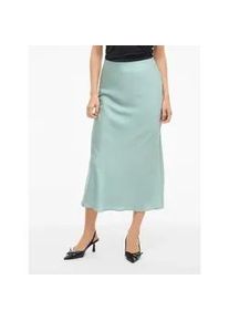 Maxirock Vila "VIELLETTE HW LONG SKIRT - NOOS", Damen, Gr. 34, blau surf, Web, Obermaterial: 100% Polyester, unifarben, Basic schmal wadenlang, R&ouml;cke Maxirock