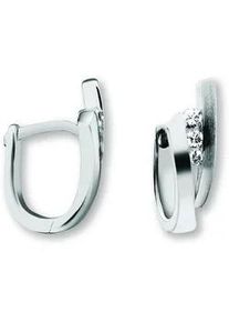 Paar Creolen ONE ELEMENT "Zirkonia Ohrringe Creolen aus 925 Silber", silber, Ohrringe, Damen, Damen,mit Zirkonia, Silber 925 (Sterlingsilber), Ihr pers&ouml;nliches Symbol &ndash; liebevoll gearbeitet f&uuml;r jeden Tag