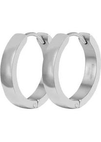 Adelia&acute;s Klappcreolen ADELIA ́S "Damen Ohrringe &ndash; Klappcreole aus Edelstahl", Damen, Gr. Damen, Edelstahl, silber, Ohrringe Klappcreolen, Ideal als Geschenk zum einen besonderen Tag