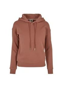 Hoodie Urban Classics "Urban Classics Damen Ladies Organic Hoody", Damen, Gr. XL, terracotta, 100% Baumwolle, unifarben, Sweatshirts Hoodie