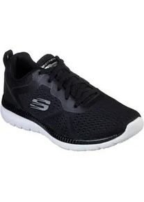 Berufsschuh Skechers "BOUNTIFUL - QUICK PATH", Damen, Gr. 37, schwarz, Lederimitat, Textil, Schuhe, Freizeitschuh, Halbschuh, Schn&uuml;rschuh mit gepolsterter Innensohle