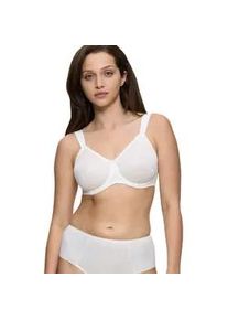 Minimizer-BH Triumph "Essential Minimizer", Damen, Gr. 75, Cup E, gelb (vanille), Obermaterial: 71% Polyamid, 29% Elasthan (LYCRA), gemustert, leicht gl&auml;nzend, unifarben, BHs Minimizer-BH, schimmerndes Jacquard-Muster, mit B&uuml;gel