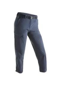 Funktionshose Maier Sports "Lulaka 7/8", Damen, Gr. 40, Normalgr&ouml;&szlig;en, grau, 90% Polyamid, 10% Elasthan, Hosen Funktionshose, Damen Wanderhose, atmungsaktive und elastische Outdoor-Hose