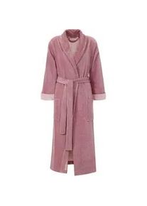 G&ouml;zze Unisex-Bademantel G&Ouml;ZZE "Turin, ideal f&uuml;r Sauna & Spa, Hotelbademantel, Morgenmantel" Gr. XXL, lila (beere), L:128cm, Baumwoll-Mix, Hausm&auml;ntel, Bademantel, f&uuml;r Damen & Herren, mit G&uuml;rtel und zwei aufgesetzten Taschen, lang