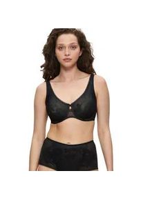 Minimizer-BH Triumph "Wild Rose Sensation", Damen, Gr. 95, Cup E, schwarz, Spitze, Obermaterial: 82% Polyamid, 18% Elasthan, BHs Minimizer-BH, verkleinert die Brust optisch um eine Cup-Gr&ouml;&szlig;e