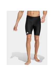 Badehose Adidas PERFORMANCE "SOLID JAMMER-", Herren, Gr. 8 (L), N-Gr, schwarz-wei&szlig; (schwarz, wei&szlig;), Obermaterial: 78% Polyamid, 22% Elasthan, Badehosen Badehose