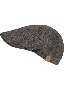 Schieberm&uuml;tze Chillouts "Jaro Hat", Herren, Gr. L-XL (58/61), schwarz (anthrazit check), Wollmischung, kariert, M&uuml;tzen, Hoher Wollanteil
