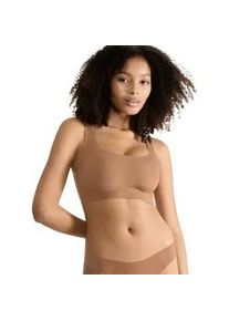 Bustier Sloggi "ZERO Feel 2.0 Top", Damen, Gr. XL, N-Gr, braun (nostalgic braun), Single Jersey, Obermaterial: 76% Polyamid, 24% Elasthan, matt, unifarben, BHs Bustier, nahtlos und unsichtbar