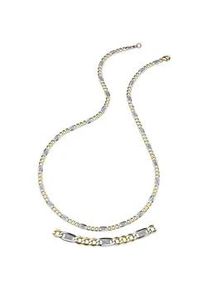 Goldkette Firetti "Schmuck Geschenk Gold 333 Halskette Fantasiekette" Gr. 60, gold (gelbgoldfarben, wei&szlig;goldfarben), Halsketten, Damen, 60, Gelbgold 333, B: 3,8mm, Goldkette, Made in Germany, B:3,8mm