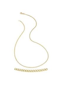 Panzerkette Firetti "Schmuck Geschenk Gold 333 Halsschmuck Collierkette 1,7 mm breit" Gr. 45, gold (gelbgoldfarben), Halsketten, Damen, 45, Gelbgold 333, B: 1,7mm, Panzerkette, Made in Germany, B:1,7mm