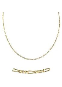 Collierkettchen Firetti "Schmuck Geschenk Gold 333 oder 585 Figarokettengl. in mehreren Breiten" Gr. 45, gold (gelbgoldfarben), Halsketten, Damen, 45, Gelbgold 585, B: 1,8mm, Made in Germany, B:1,8mm