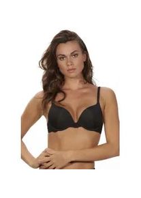 Push-up-BH After Eden "TESS", Damen, Gr. 80, Cup B, schwarz, Spitze, Obermaterial: 75% Nylon, 13% Elasthan, 12% Polyamid, unifarben, comfort fit, BHs Push-up-BH, mit Schale, mit B&uuml;gel, mit Spitze, breite Tr&auml;ger, feminin, bequem