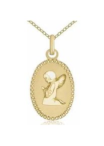 Goldkette Firetti "Schmuck Geschenk Gold 333 Halskette Engel", gelb (gelbgold, 333), Halsketten, Damen, Gelbgold 333, L: 45 B: 1,1mm, Goldkette, B:1,1mm