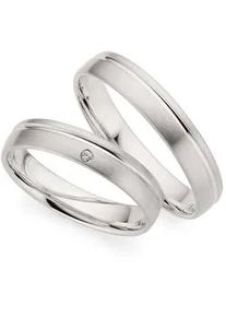 Phoenix Trauring PH&Ouml;NIX "Schmuck Geschenk Silber 925 Trauring Ehering LIEBE versch. Varianten" Gr. 54, silber (silberfarben), Fingerringe, Damen, 54, 0,01 SI = kleine Einschl&uuml;sse mit Brillant, Silber 925 (Sterlingsilber), 4mm, Trauring, Made in Germany - wahlweise mit oder ohne Brillant