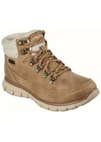Winterboots Skechers "SYNERGY-COOL SEEKER", Damen, Gr. 36, braun, Textil, unifarben mit Farbeinsatz, used, Schuhe Winterboots, Trekkingschuh, Winterstiefel mit rutschhemmender Laufsohle