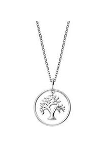 Kette mit Anh&auml;nger Engelsrufer "Lebensbaum", silber (silberfarben), Halsketten, Damen, Silber 925 (Sterlingsilber), L: 50 B: 1,33mm, Made in Germany, B:1,33mm