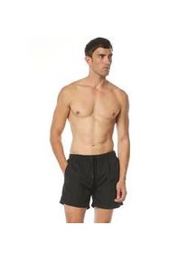 Badeshorts Bruno Banani "Boxer Wave Line 2.0 Swim", Herren, Gr. XL (7), N-Gr, schwarz, Microfaser, Polyester, unifarben, Badehosen Badeshorts, mit Tunnel-Gummibund