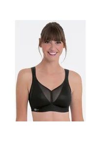 Sport-BH Anita ACTIVE "Air Control Deltapad", Damen, Gr. 85, Cup A, schwarz, Netz, Obermaterial: 49% Polyamid, 39% Polyester, 12% Elasthan, Mesh, Netz, durchscheinend, matt, unifarben, Basic, regular fit, BHs Sport-BH, doppellagige Cups, gepolsterte Tr&auml;ger, mit Print, feminin, weich
