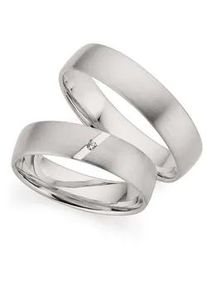 Phoenix Trauring PH&Ouml;NIX "Schmuck Geschenk Gold 333 Trauring Ehering LIEBE versch. Varianten" Gr. 67, wei&szlig; (wei&szlig;goldfarben), Fingerringe, Damen, 67, ohne Brillant, Wei&szlig;gold 333, 5mm, Trauring, Made in Germany, wahlweise mit oder ohne Brillant