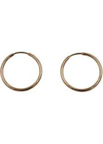 Paar Creolen Firetti "Schmuck Geschenk Gold 585, Gold", gold (gelbgoldfarben), Ohrringe, Damen, 12mm, Gelbgold 585, Made in Germany