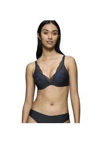 B&uuml;gel-BH Triumph "Body Make-Up Illusion Lace", Damen, Gr. 75, Cup E, schwarz, Microtouch, Obermaterial: 51% Polyamid, 35% Polyester, 14% Elasthan, leicht gl&auml;nzend, unifarben, BHs B&uuml;gel-BH, mit Stretch-Spitze und Lifting-Effekt